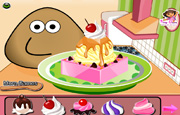 Pou Ice Cream Decoration