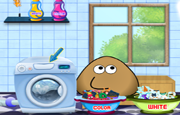 Pou Washing Clothes