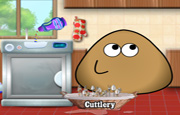 Pou Washing Dishes